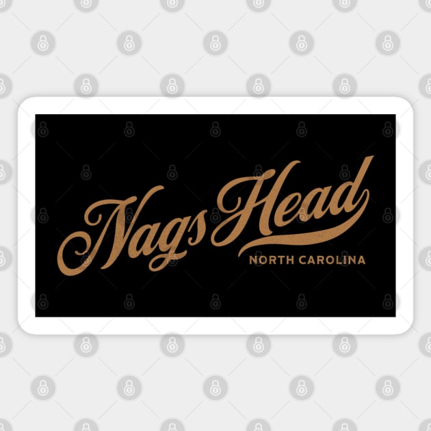 Nags Head, NC Beachgoing Vacationing Magnet by Contentarama